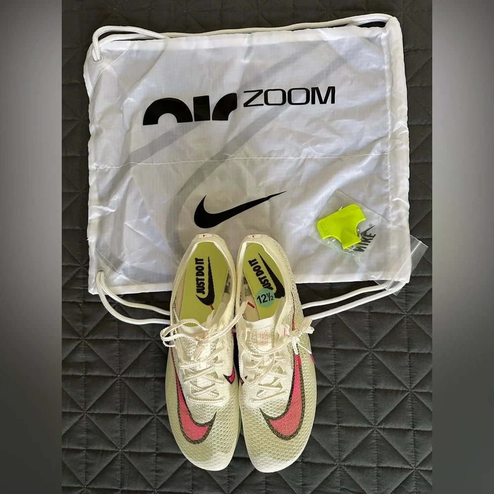 Nike Air Zoom Victory Track Spikes Sail Pink CD4385-101 Men's Size 12.5 - Picture 2 of 8